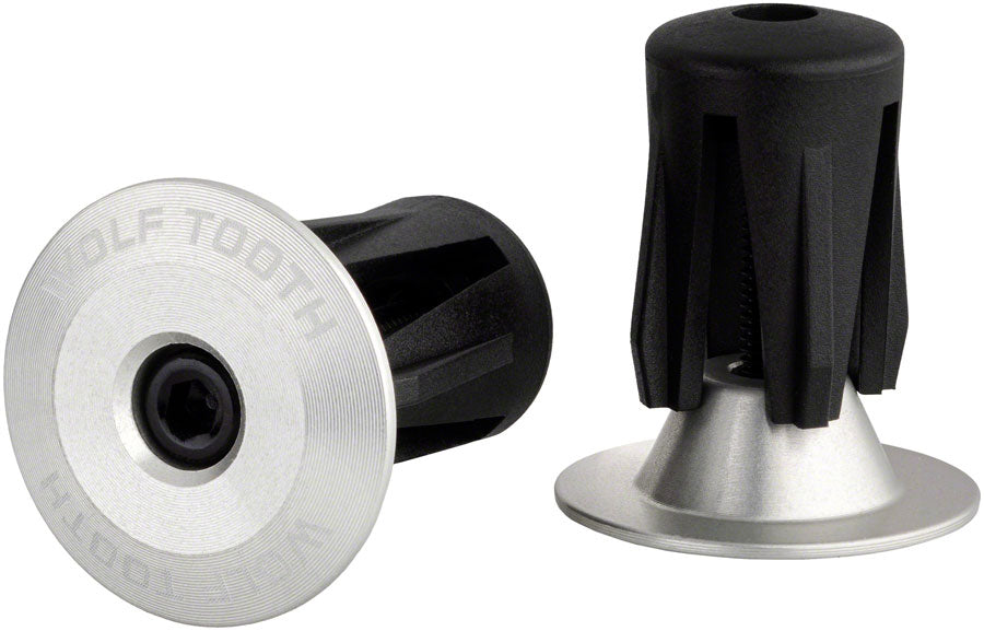 Wolf Tooth Alloy bar end plug silver