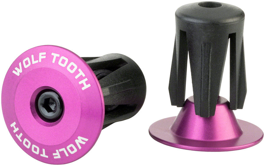 Wolf Tooth alloy bar end plug purple